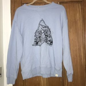 LA Hearts Baby Blue Crew Neck